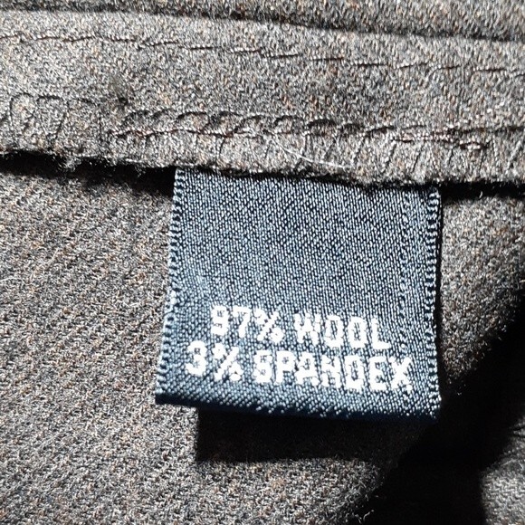 Linda Allard Ellen Tracy brown wool pants 8p 8 m petite - Picture 7 of 7